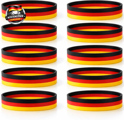Fußball fanarmbänder set - fanarmbänder, 10