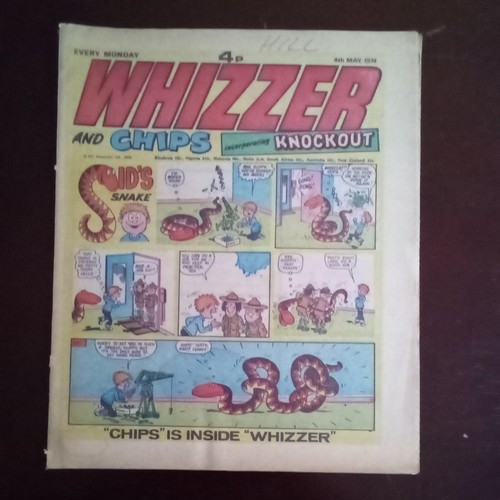 Whizzer and chips comic - whizzer, 4th
