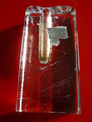 Vase glas mundgeblasen - 1,