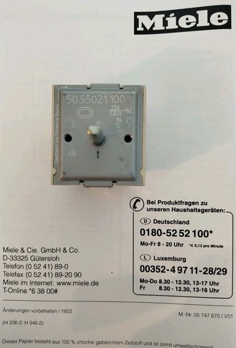 Miele energieregler - miele,