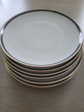 6x Speiseteller VEB Porzellanfabrik Weißwasser Durchmesser ca. 23cm DDR Ostalgie