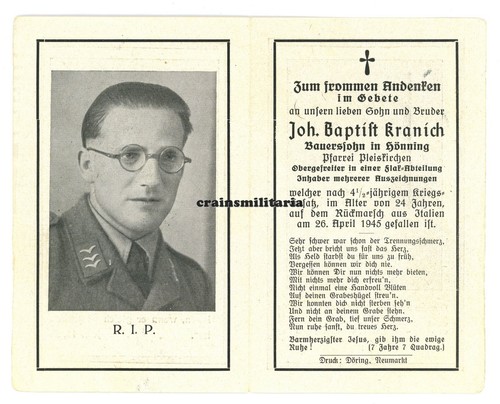 Orig sterbebild luftwaffe - orig.,