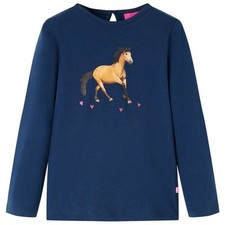 Kinder Langarmshirt mit Pferd