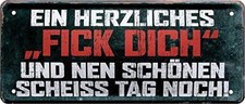Blechschild  “EIN herzliches