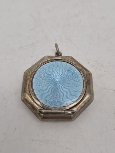 Silber 925 art deco puderdose - art,