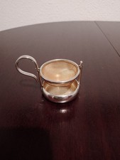 Altes Teesieb mit Tropfschale "das schwebenden"