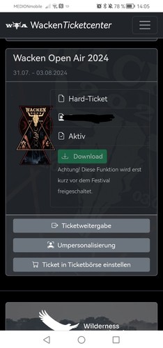 Tickets wacken open air - tickets, 2024