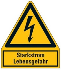 Aufkleber "Starkstrom