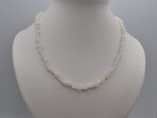 Mondstein Splitterkette, weiß