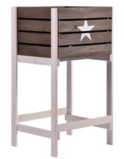 Dobar Hochbeet Blumenbeet Gemüsebeet Beet Obstkiste Blumenkasten 49 x 42 x 90cm