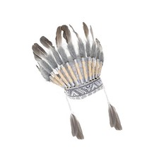 Indischer Hut Kunstfeder