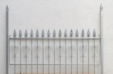 Gartenzaun Metall Schmiedeeisen Eisenzaun Zaun Emma-Z100/200 Feuer Verzinkt