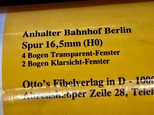 Anhalter bahnhof von otto - anhalter,