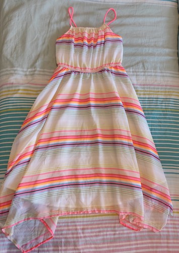 Chiffon sommer kleid weiß - chiffon,