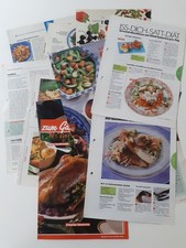 20 alte Rezepte, aus Zeitungen, 90er Jahre