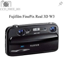 Fujifilm FinePix Real 3D W3 Digitalkamera 10MP 3-fach optischer Zoom Schwarz