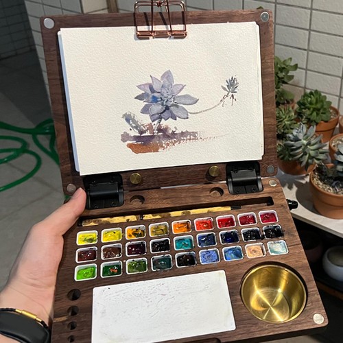 Aquarellpalette faltbare