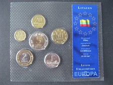 6 Münzen Litauen Blister