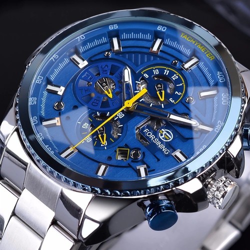 Luxus herren edelstahl uhr - luxus,