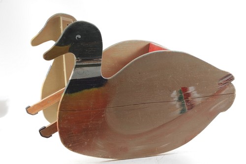 Altes holz spielzeug - holz, ente