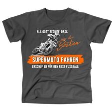 Unisex  GOTT besten SUPERMOTO fahren vintage Bike NO Fußball Siviwonder T-Shirt