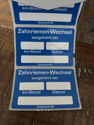 Aufkleber zahnriemen - 5x,