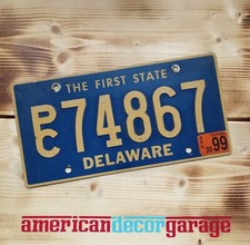 USA Nummernschild/Kennzeichen/license plate/Amerika*Delaware the First State Old