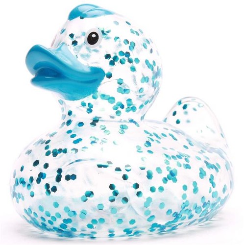 Badeente glitzer blau - badeente,