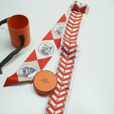 HERMES TWILLY Silk SCARF DOG