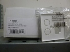 10x homeway Zentralplatte TV+LAN HW-ZL0RWG55VI 55x55cm reinweiss