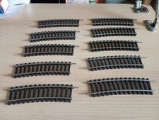 Piko H0 - 10 gebogene Gleise 2/3 Radius 380 Hohlprofilgleis Spur H0 DDR Unbenutz