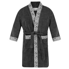 hochwertiger Bademantel in Übergröße unisex Anthrazit 2XL