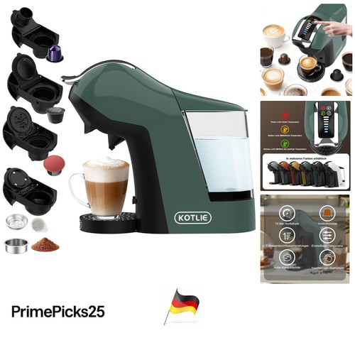 Kaffeemaschine grün mit 3 - kaffeemaschine,
