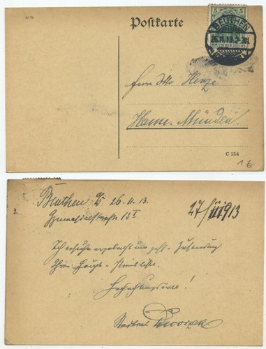 37145 postkarte beuthen - 37145,