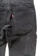 Levi's Herren Cord Jeans Hose W 33 /L 32 Schwarze Workpant Cordhose, Breitcord !