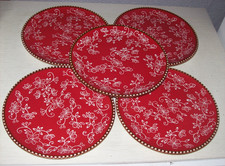 Temp-Tations rot 5 Teller Abendbrotteller Kuchenteller 20 cm mit Perlrand