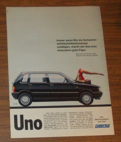 Seltene werbung fiat uno s - seltene,