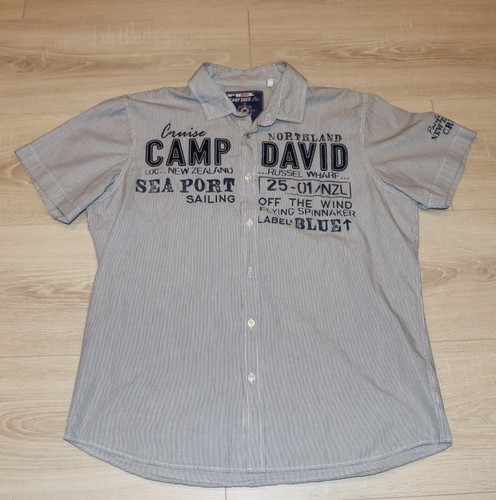 Camp david kurzarm hemd herren - david,
