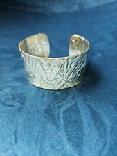 Armreif Messing Gelb Vergoldet