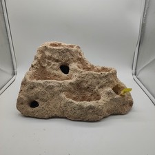 Eckterasse Aquarium Deko Lochgestein Stein Höhle Dekoration Terrarium