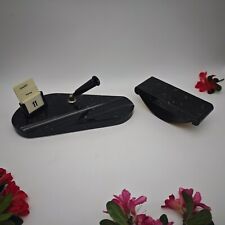 Schreibtischgarnitur ewiger Kalender Stifthalter Briefständer Marmor schwarz