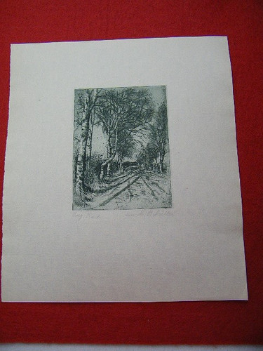 Worpswede landschaft radierung - landschaft,