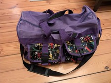 Retro Vintage Duffle Bag Purple Lila Sporttasche 80s 90s