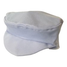 Babymütze Junge Taufhut Schiebermütze Barett Mütze Taufanzug Taufe blau 6-9 Mon