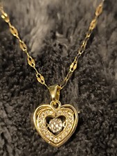 Halskette herz anhänger 18k - halskette,