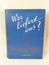 Wer liefert was? Adressbuch