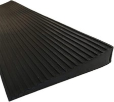 Gummi-Schwellenrampe, schwarz, 15 x 140 mm Auffahrrampe Gummi