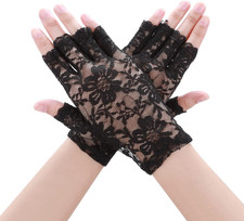 Damen Spitzen Handschuhe Kurze