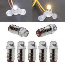 LED Lämpchen E5,5 Sockel Gewinde Fassung E5.5 LEDs 3-24V AC/DC Modellbau H0 TT N