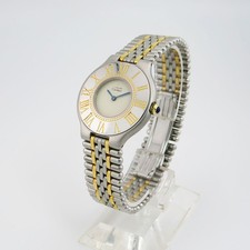 Cartier Must De Cartier 21 Damen Quarz Uhr Ref. 9010 Ø 31 mm in Stahl / Gelbgold